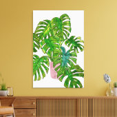 ポッテッドジャングルI キャンバスプリント (インサイチュ (リビング))