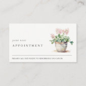 ポッテッドフローラハウスプラントボタニカルアポイントメント 名刺 (正面)