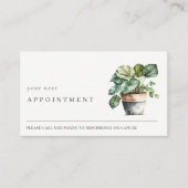 ポッテッドリービーハウスプラントボタニカルアポイントメント 名刺 (正面)
