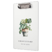 ポッテッドリービーハウス植物水彩植物学 クリップボード (左)