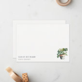 ポッテッドリービーハウス植物水彩植物学 ノートカード (正面/裏面インサイチュ)