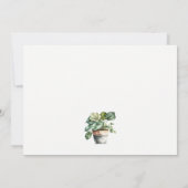 ポッテッドリービーハウス植物水彩植物学 ノートカード (裏面)