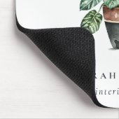 ポッテッドリービーハウス植物水彩植物学 マウスパッド (コーナー)