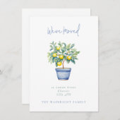 ポッテッドレモンツリー引っ越しました新しいアドレス 案内状 (正面/裏面)