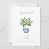 ポッテッドレモンツリー引っ越しました新しいアドレス 案内状 (正面)