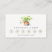 ポッテドハーブパセリーコリアンダー6パンチロイヤリティ 名刺 (正面)