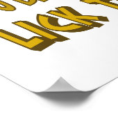 ポットおもしろいを攪拌するスプーンのポスターをクリック ポスター (角)