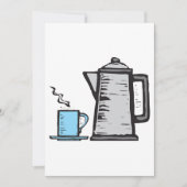 ポットとカップ 招待状 (正面)