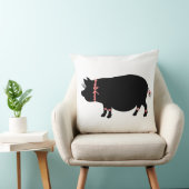 ポットによって膨らまされるブタ(赤い) クッション (椅子)