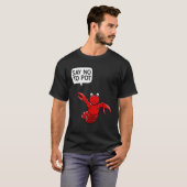 ポットにノーと言う Tシャツ (正面フル)