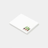 ポットのかわいい水彩画のサボテン ポストイット (アングル)