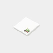 ポットのかわいい水彩画のサボテン ポストイット (アングル)