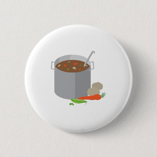ポットのスープ 缶バッジ