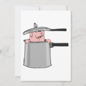 ポットの中の豚 招待状 (正面)