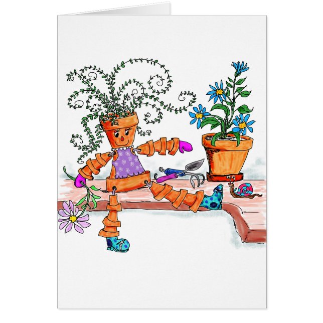 ポットの女性 (正面)