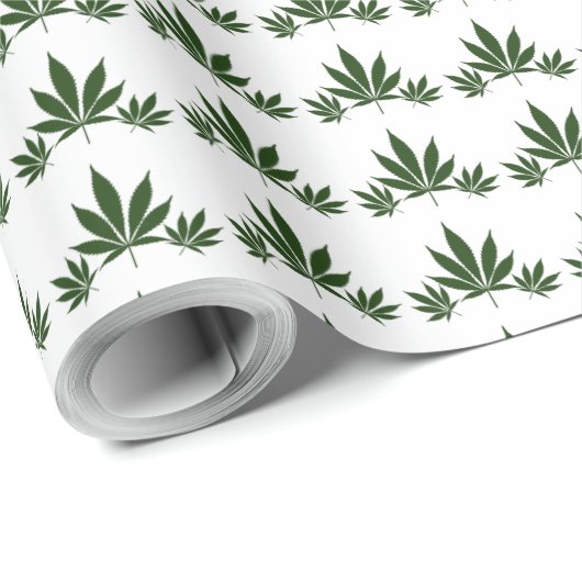 ポットの葉のW33 "トリオ" ラッピングペーパー (ロールコーナー)