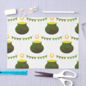 ポットの金ゴールドと馬蹄類 薄葉紙 (クラフト)