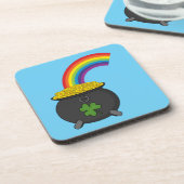 ポットの金ゴールドレインボーカートゥーン コースター (左側)