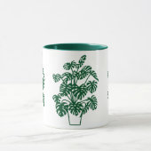 ポットのMONSTERA マグカップ (中央)