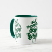 ポットのMONSTERA マグカップ (正面左)