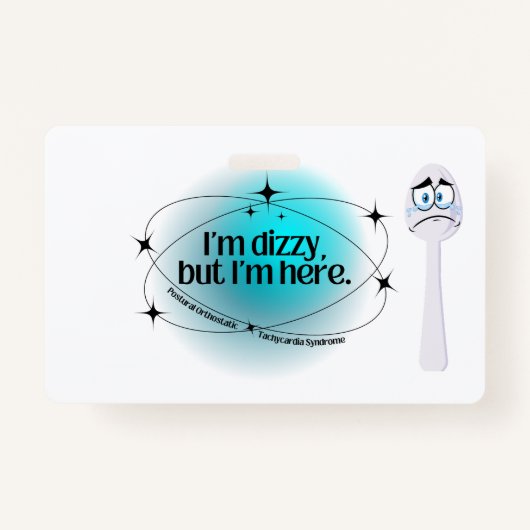 ポットめまいがするが来た バッジ (正面)