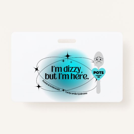 ポットめまいがするが来た バッジ (正面)