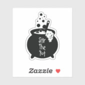 ポットをかき混ぜる(魔女ポット) シール (シート)