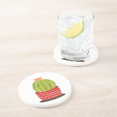 ポットエレガントアートのポスターミニマルにサボテン コースター (側面)