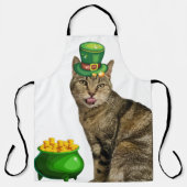 ポットオ金ゴールドインディゴ エプロン (正面)