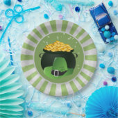 ポットオ金ゴールドレプレシャンハット ペーパープレート (パーティー)