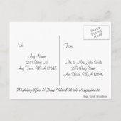 ポットディナー招待状 インビテーションポストカード (裏面)