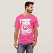 ポットディーラおもしろいーコーヒーポットカフェイン中毒Java Tシャツ (正面フル)