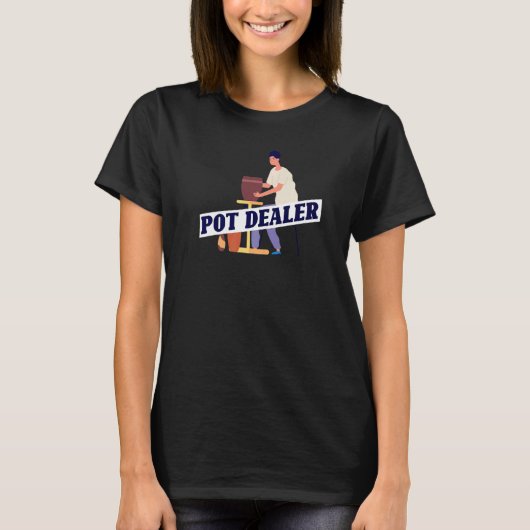 ポットディーラー陶磁愛好家 Tシャツ (正面)