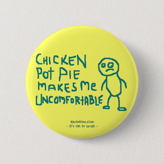 ポットパイボタン 缶バッジ (正面)