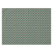 ポットパターンのネオン水彩画のサボテン テーブルクロス (正面(横))