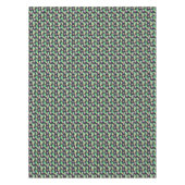 ポットパターンのネオン水彩画のサボテン テーブルクロス (正面)