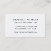 ポットパターンのネオン水彩画のサボテン 名刺 (裏面)