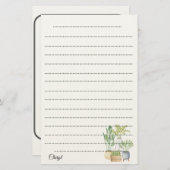 ポットパーソナル文房具筆記用紙 便箋 (正面/裏面)