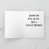 ポットフぶら下がったレンズのアウトグループ誕生日 カード (内部)