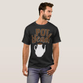 ポットヘッドコーヒー及び猫ラテ Tシャツ (正面フル)