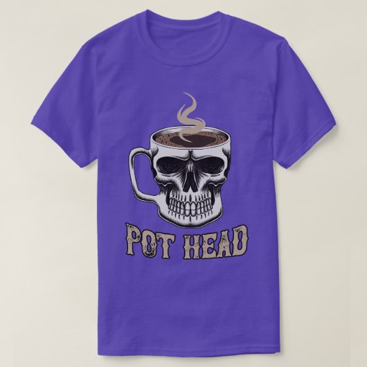 ポットヘッドコーヒー Tシャツ (デザイン正面)