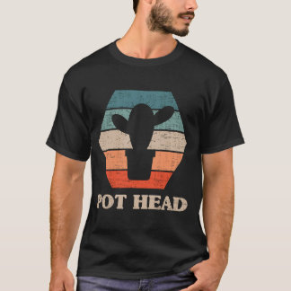 ポットヘッドサクタスガーデナーガーデンプラントガーデナー Tシャツ