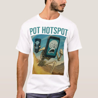 ポットホットスポットスケルトン スパイシーミーム 混沌 Tシャツ