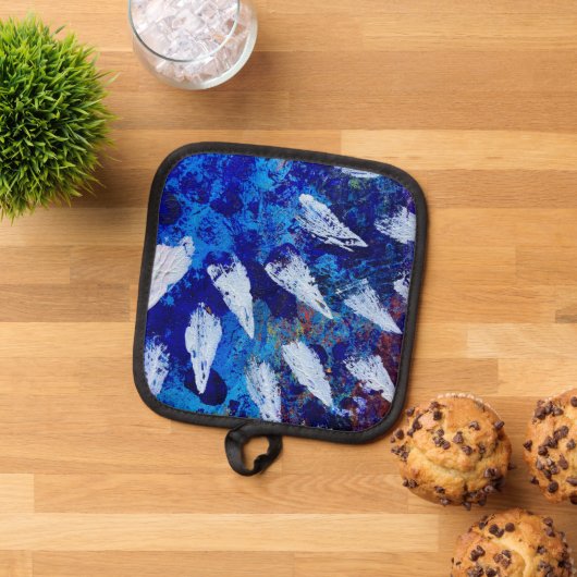 ポットホルダーインスカイバーストデザイン 鍋敷き (トップダウン)