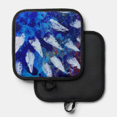 ポットホルダーインスカイバーストデザイン 鍋敷き (正面/裏面)