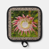 ポットホルダー（ラブリープロテア） 鍋敷き (正面)