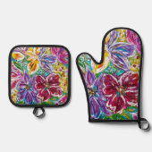 ポットホルダー 鍋つかみ&鍋敷きセット (正面)