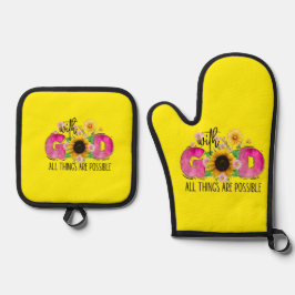 ポットホルダー 鍋つかみ&鍋敷きセット