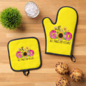 ポットホルダー 鍋つかみ&鍋敷きセット (トップダウン)