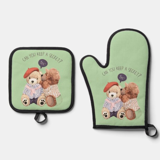 ポットホルダー 鍋つかみ&鍋敷きセット (正面)